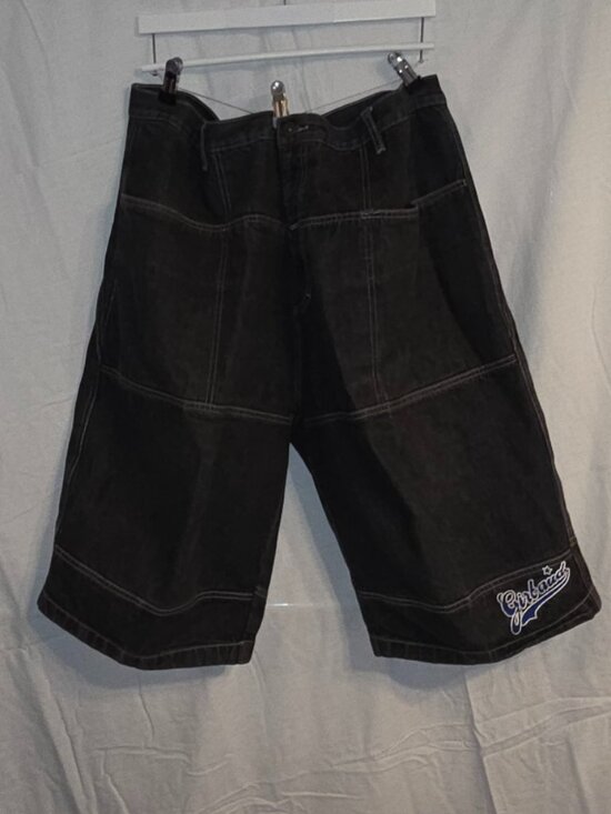 Marithe Francois Girbaud Other - Marithe Francois Girbaud Shorts Mens 44 Black Jean Denim Long Baggy Y2K HipHop
